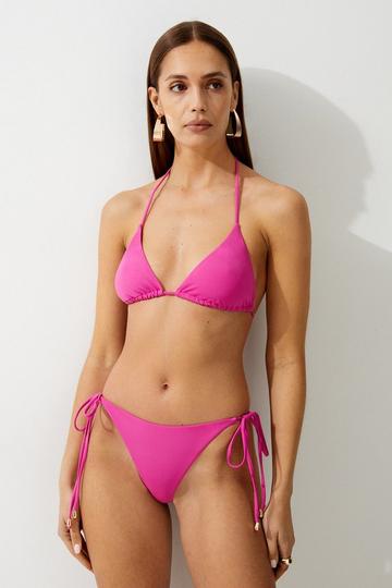 Pink Triangle Bikini Top