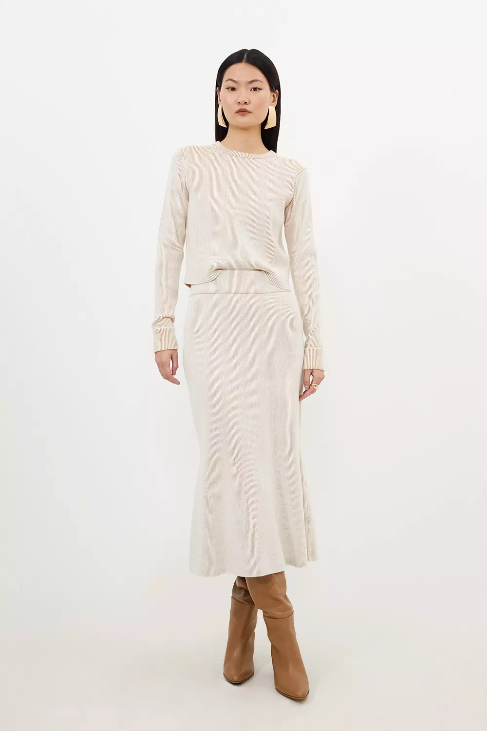 Knitted 2024 midi skirt