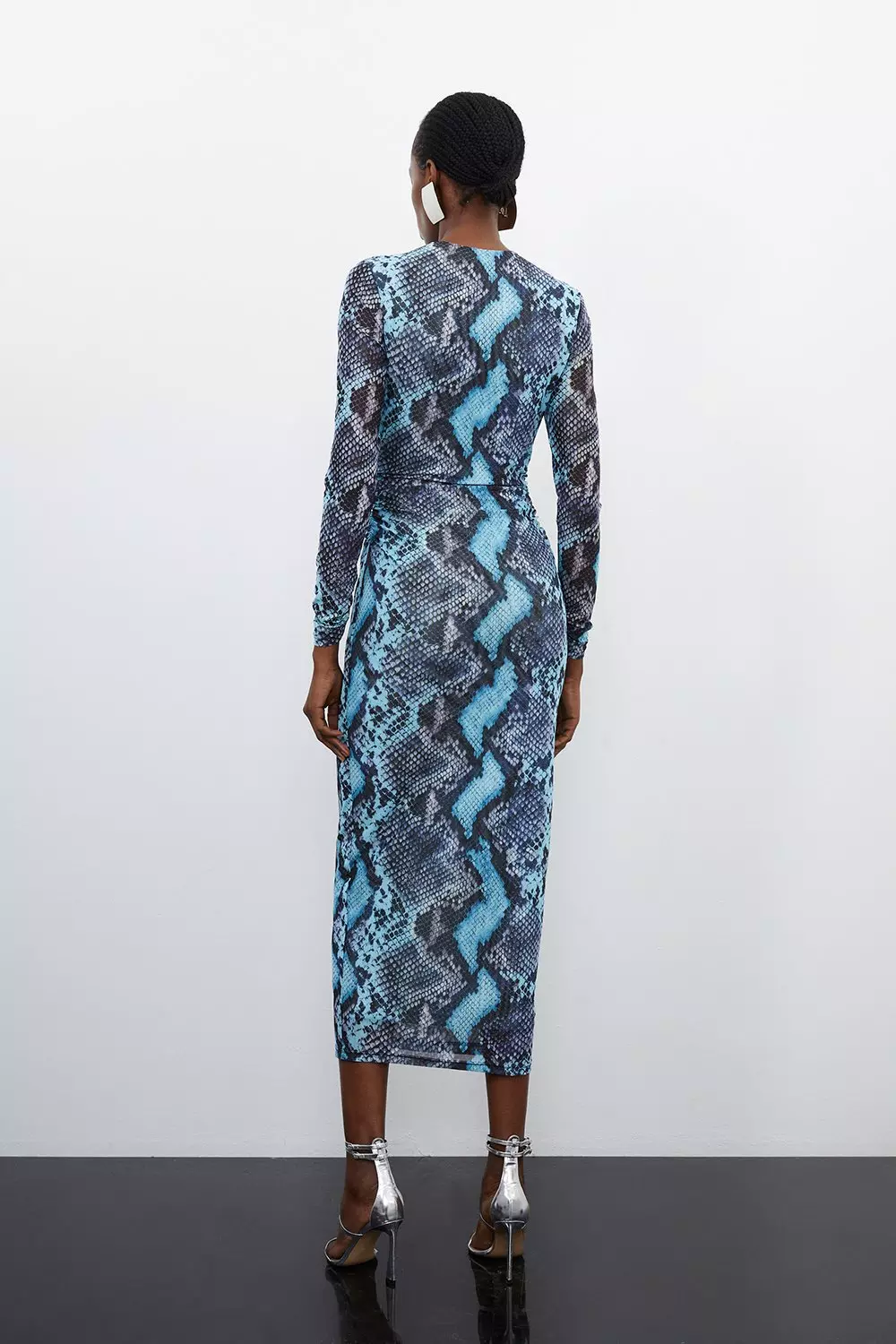 Petite snake hot sale print dress