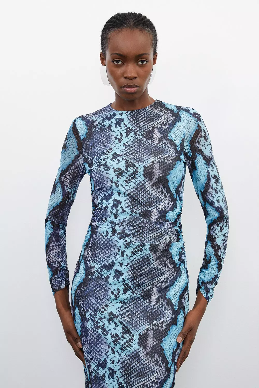 Long sleeve snake dress sale