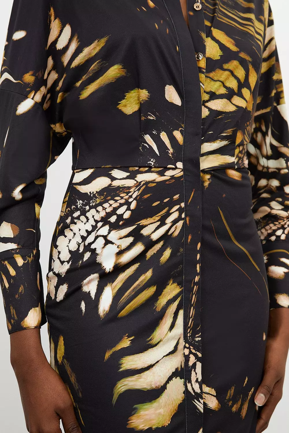 Karen millen zebra outlet print shirt dress