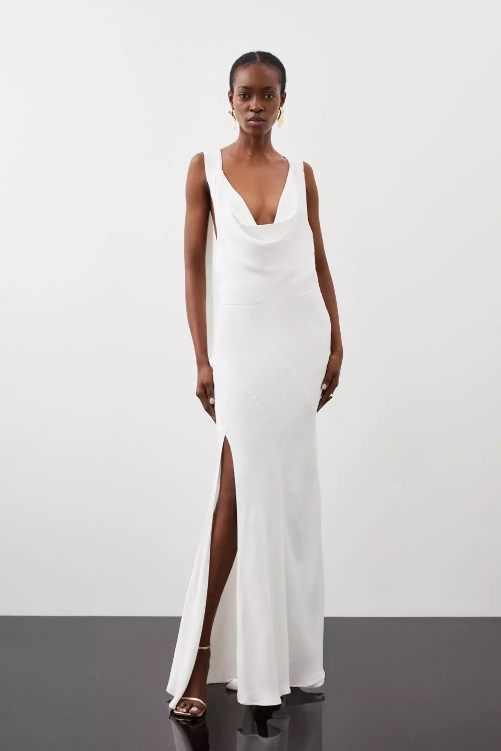 Karen millen shop white maxi dress