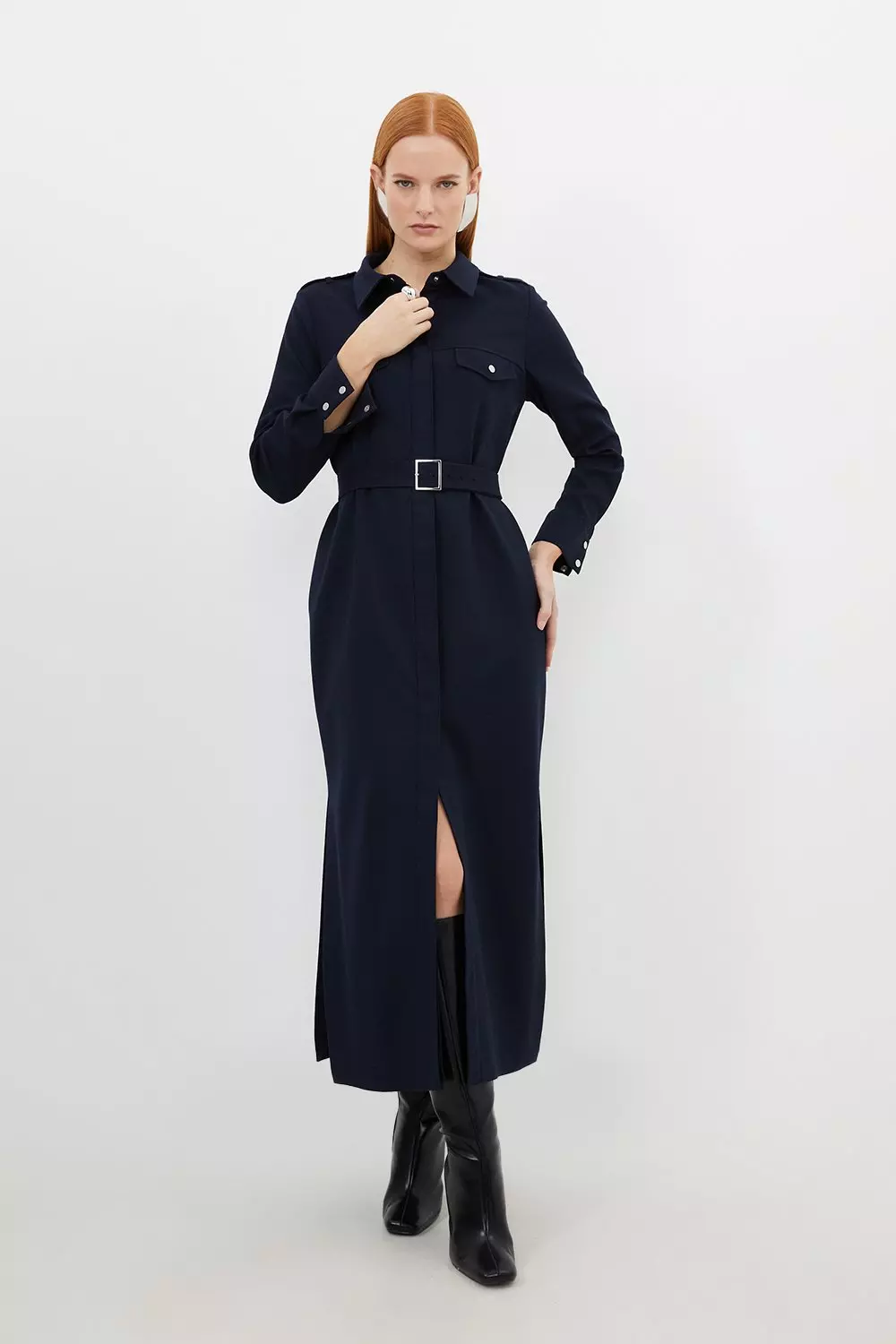 Long sleeve outlet flannel shirt dress