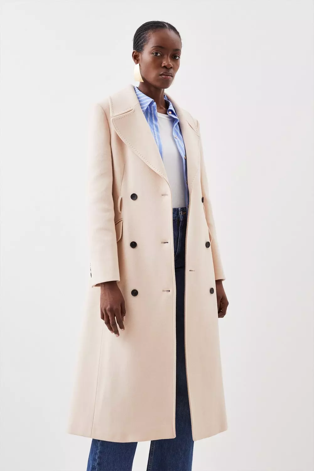 Karen millen hotsell camel tailored coat