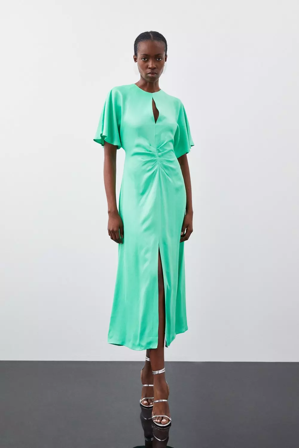 Green store batwing dress