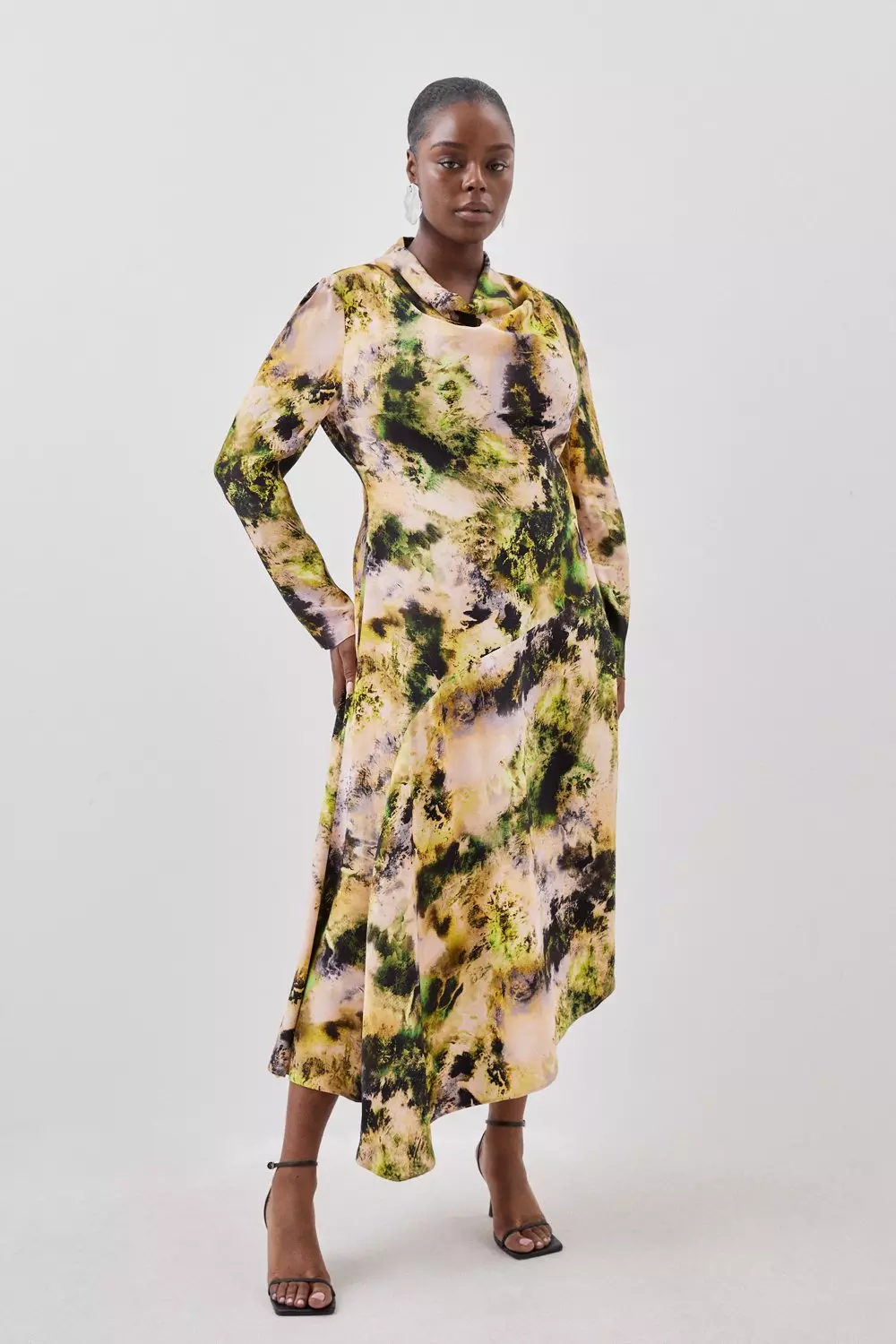 Abstract print shop maxi dress