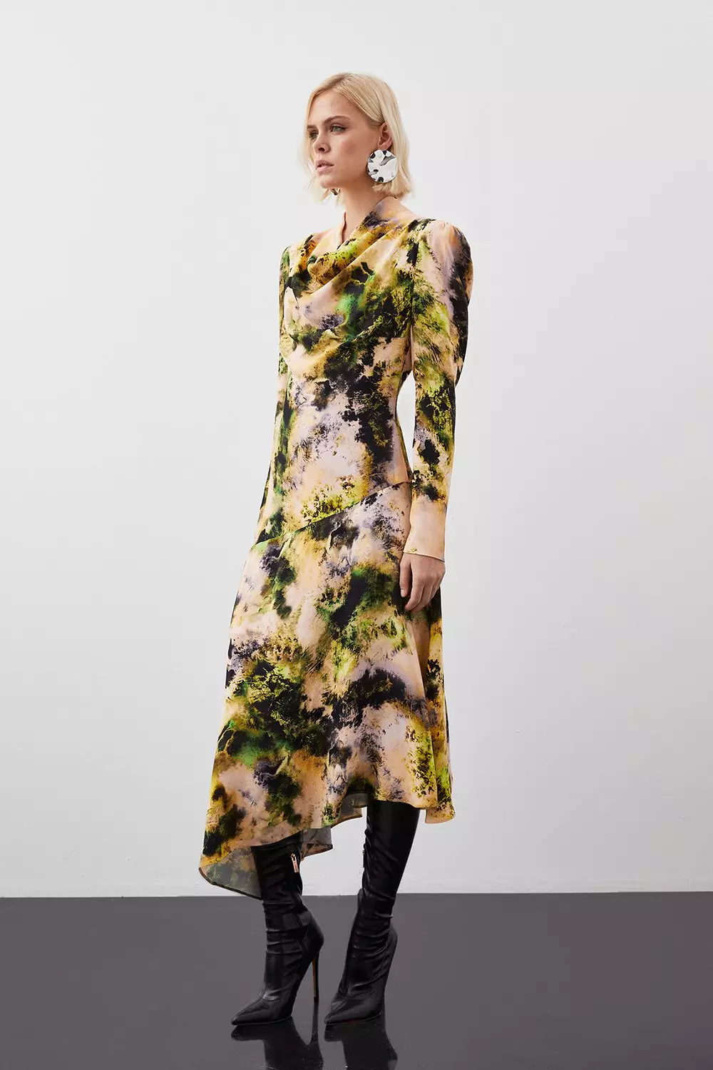 Karen millen best sale abstract print dress