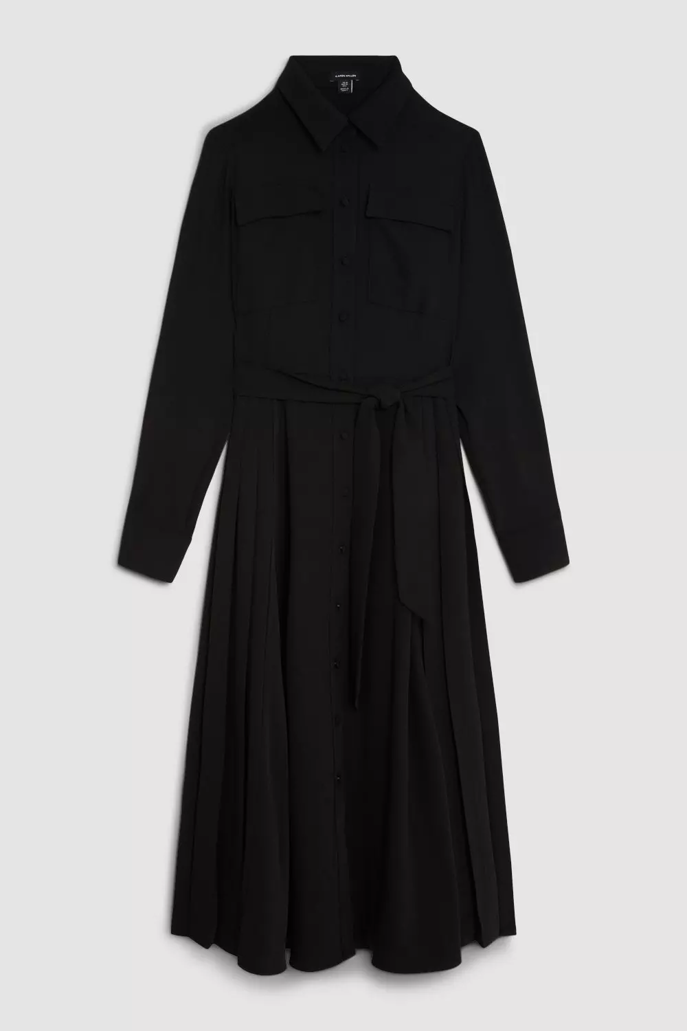 Karen millen outlet pleated shirt dress