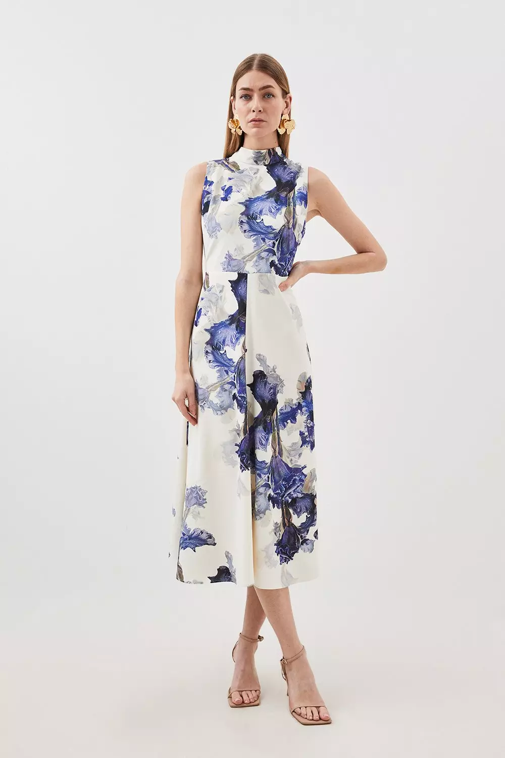 Karen millen floral outlet midi dress