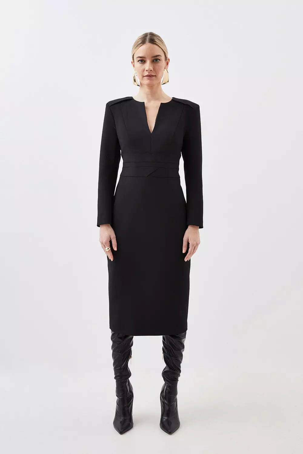 Karen millen 2024 black utility dress