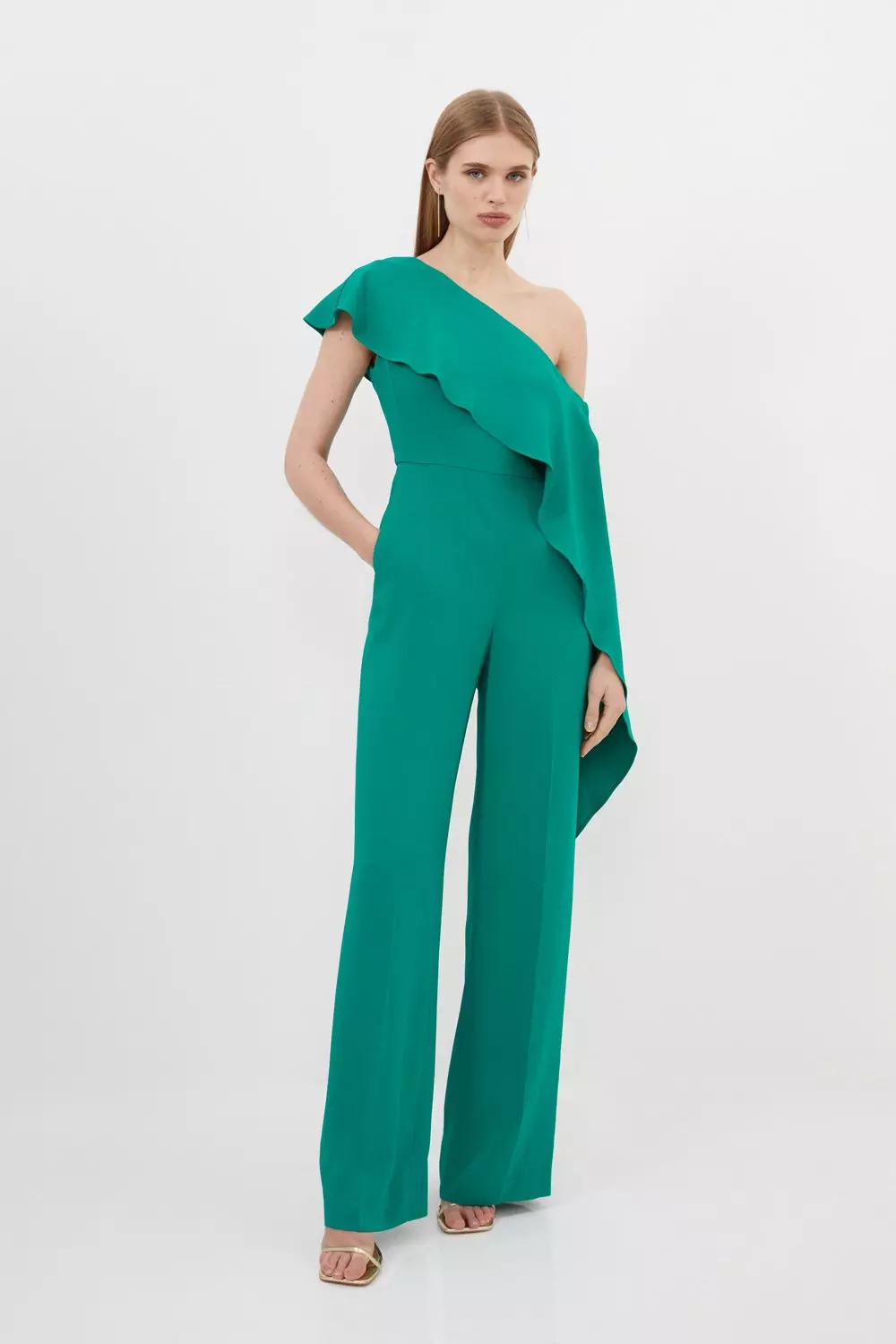 Karen millen 2024 silk jumpsuit