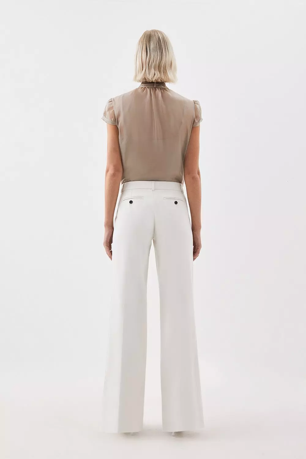 Petite white dress outlet pants