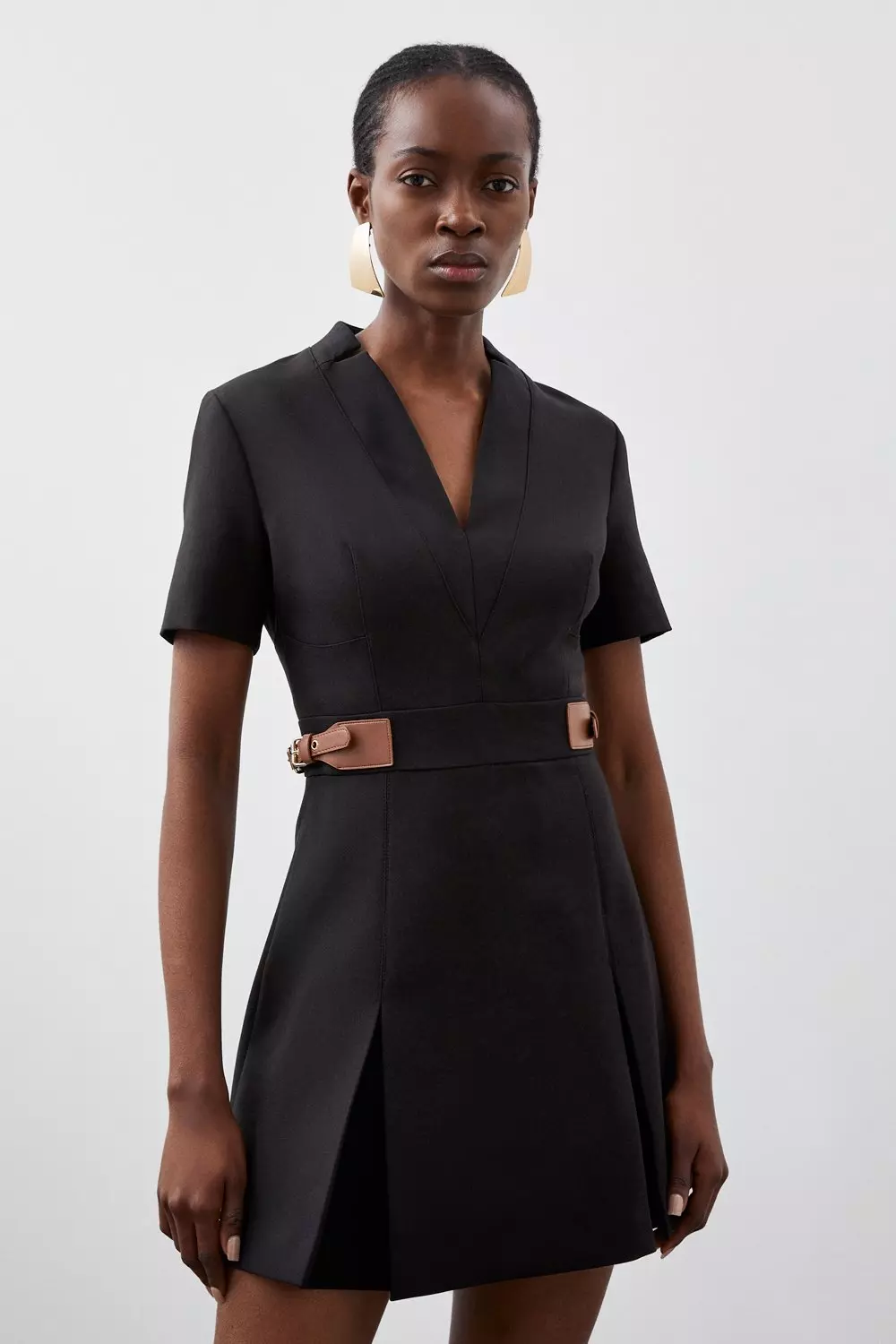 Tailored Mini Dress - Black – BOA