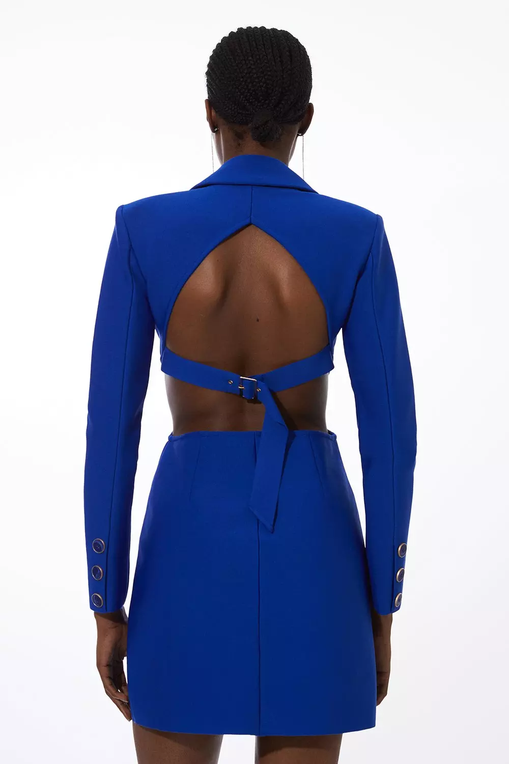 Royal blue 2025 blazer dress