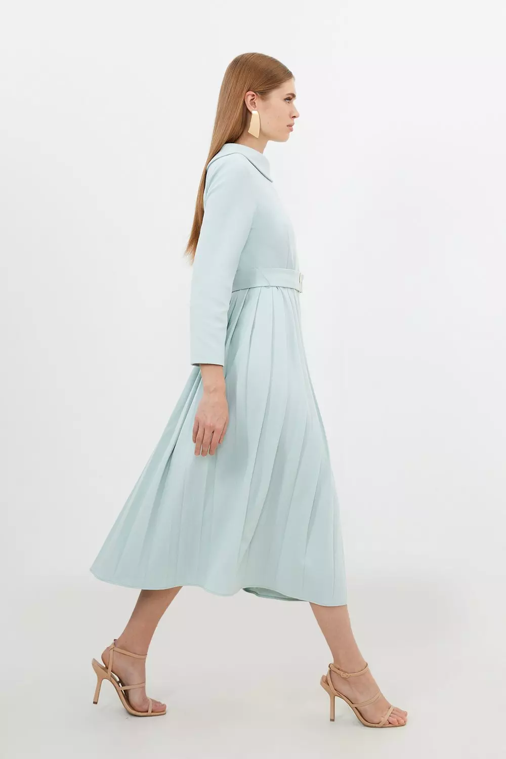 Mint green outlet midi dress