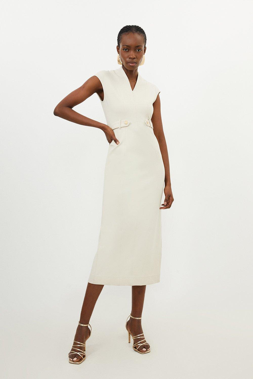 Karen millen white outlet dress