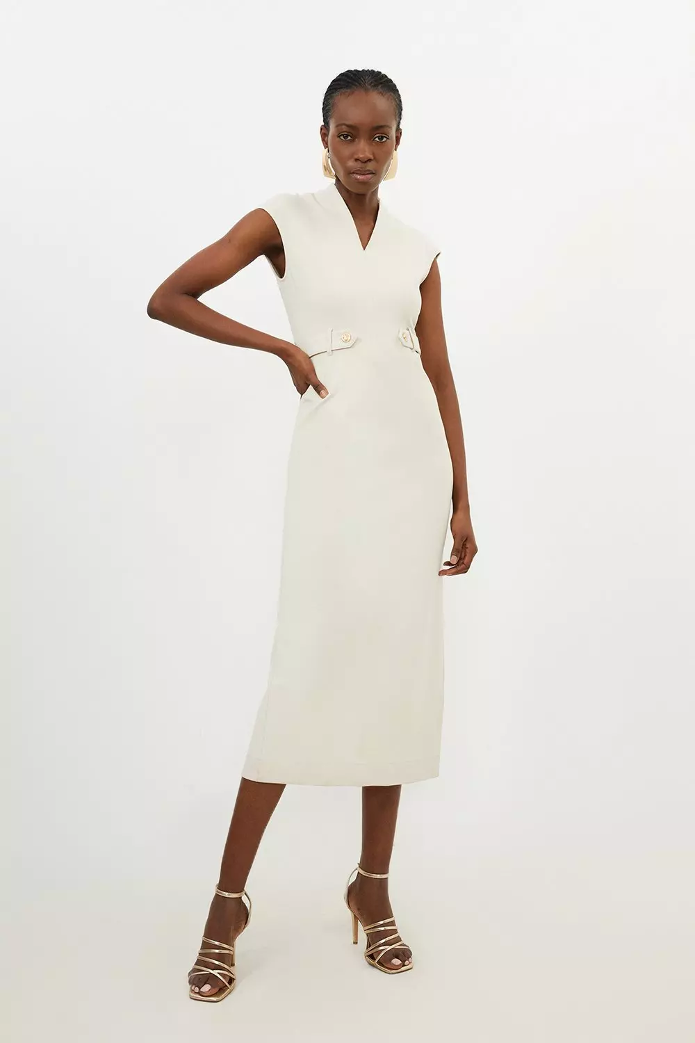 Petite Forever Belted Jumpsuit | Karen Millen