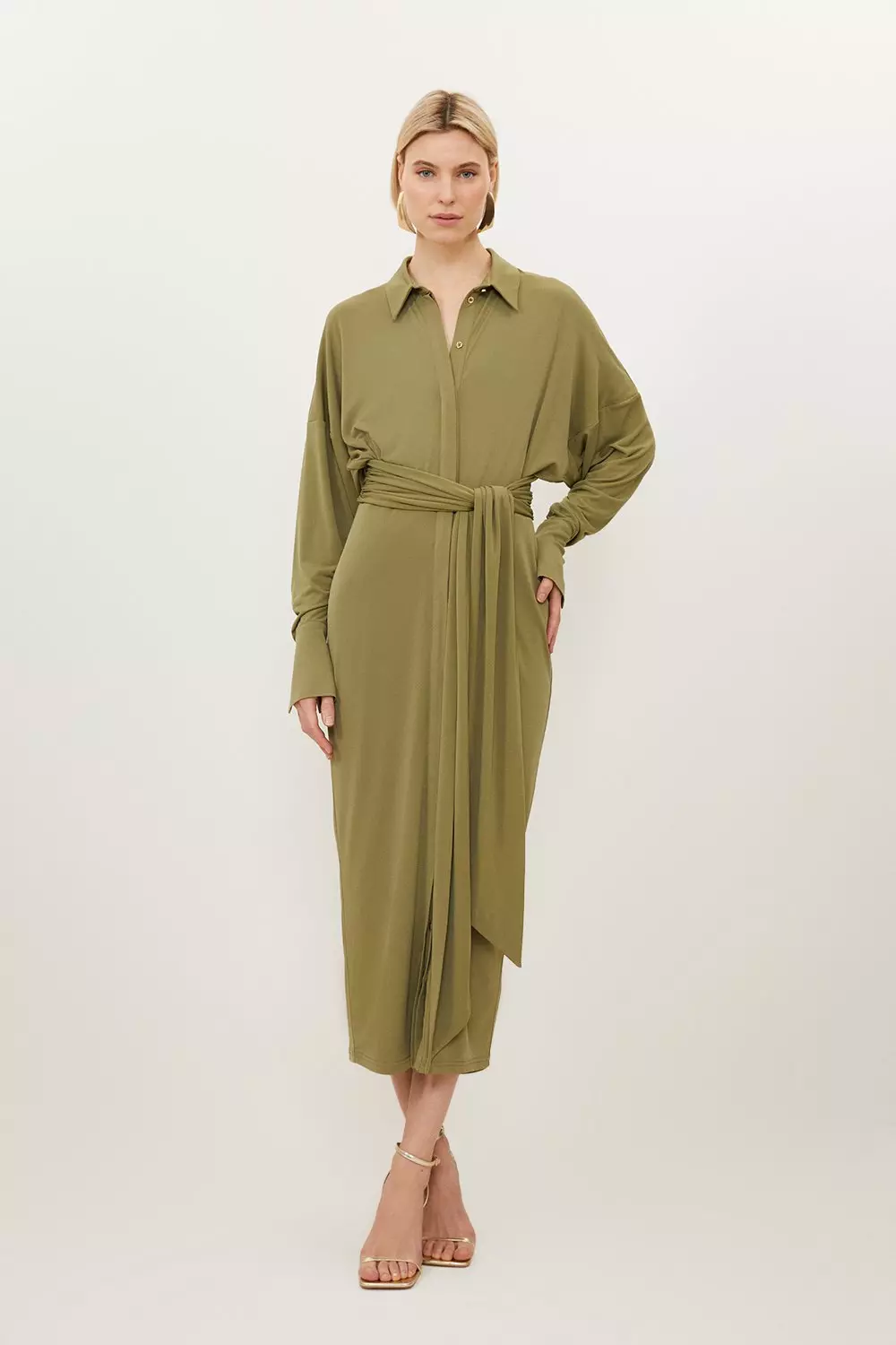 Karen millen hotsell ruched wrap dress