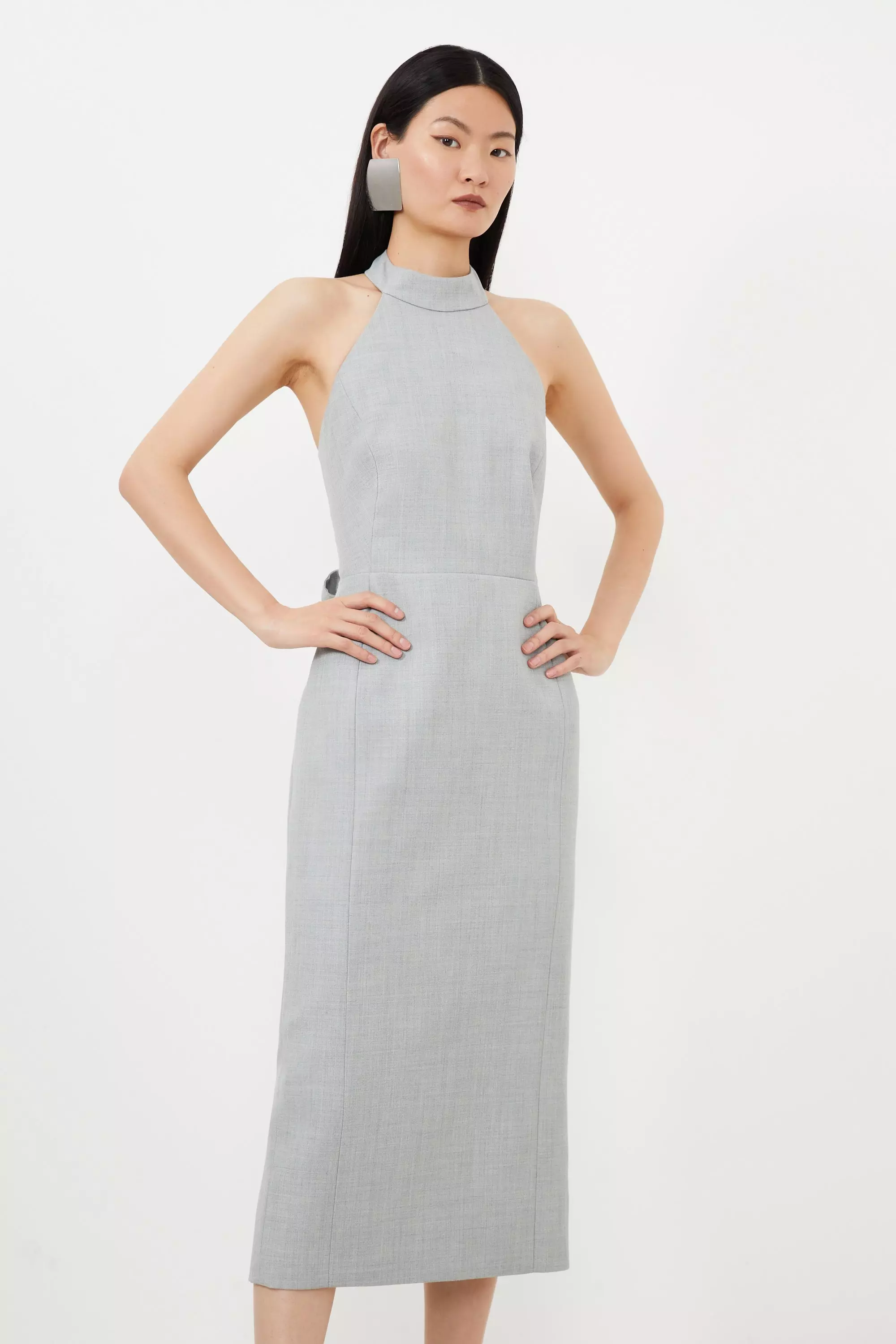 Grey petite cheap dress