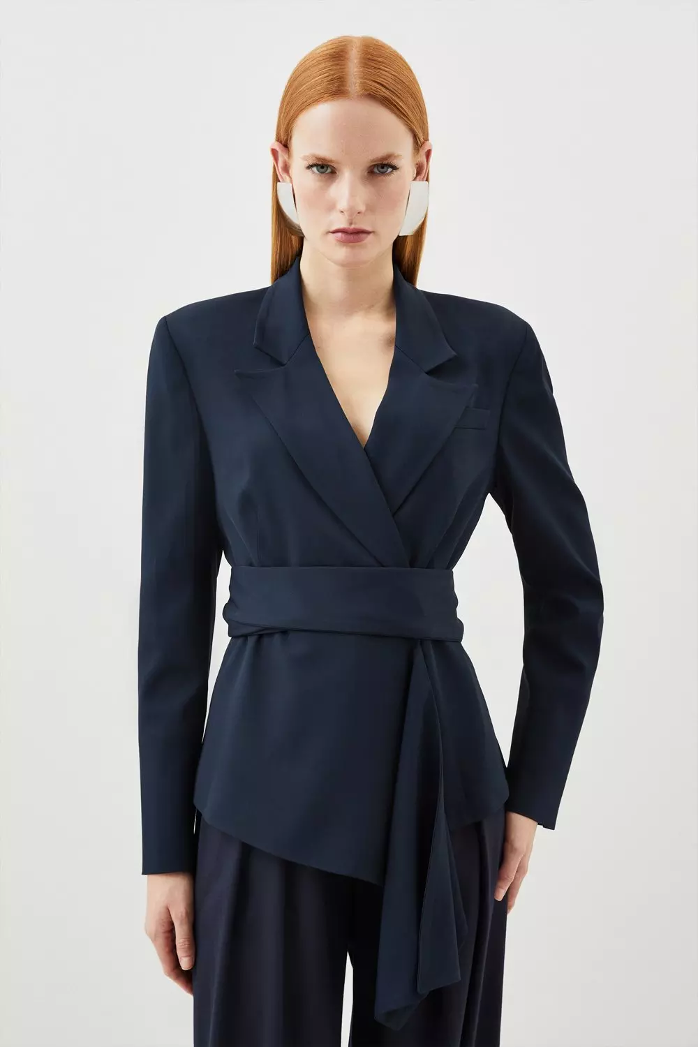 Karen millen clearance navy blazer