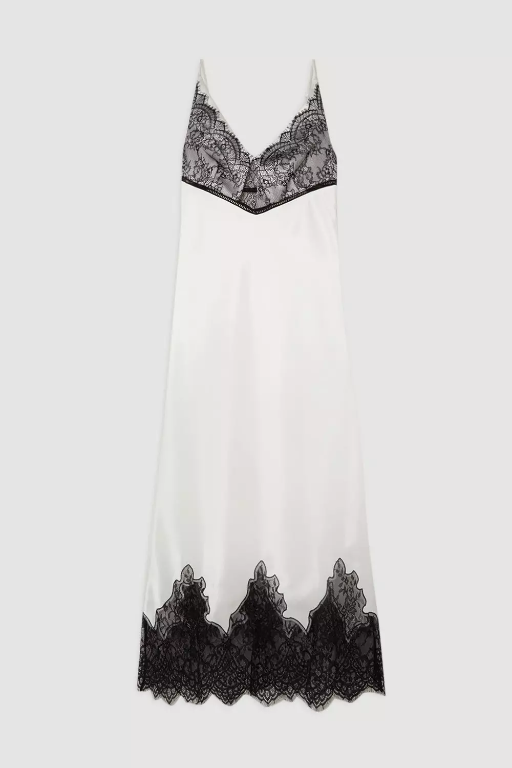 Black Lace Slip Dress