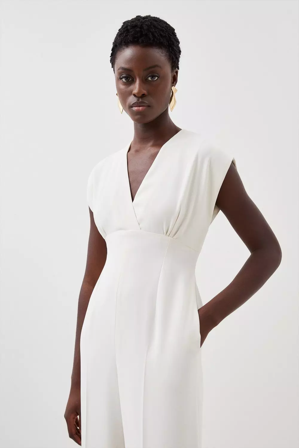 Karen millen ivory shop jumpsuit