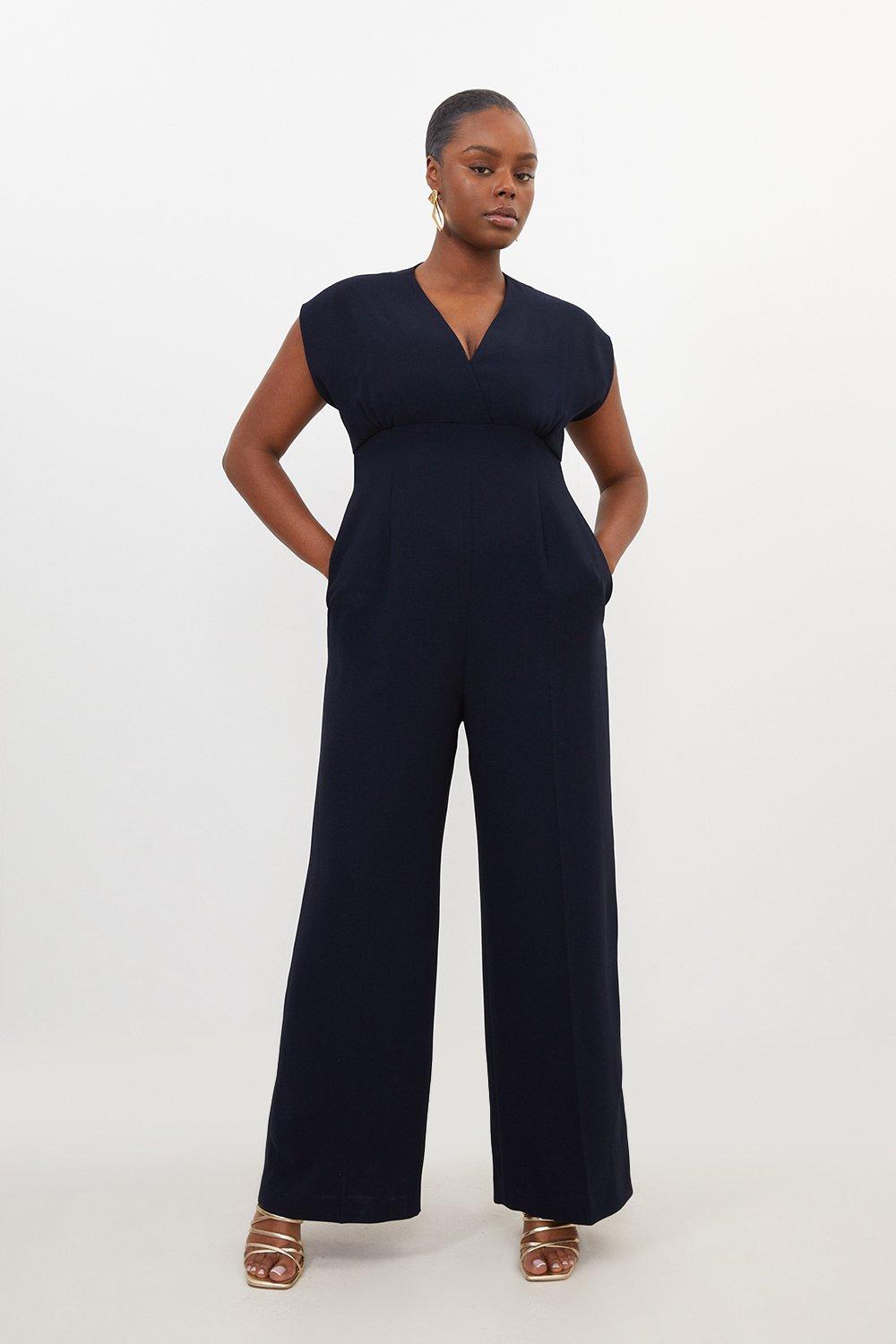 Formal jumpsuits for wedding best sale plus size