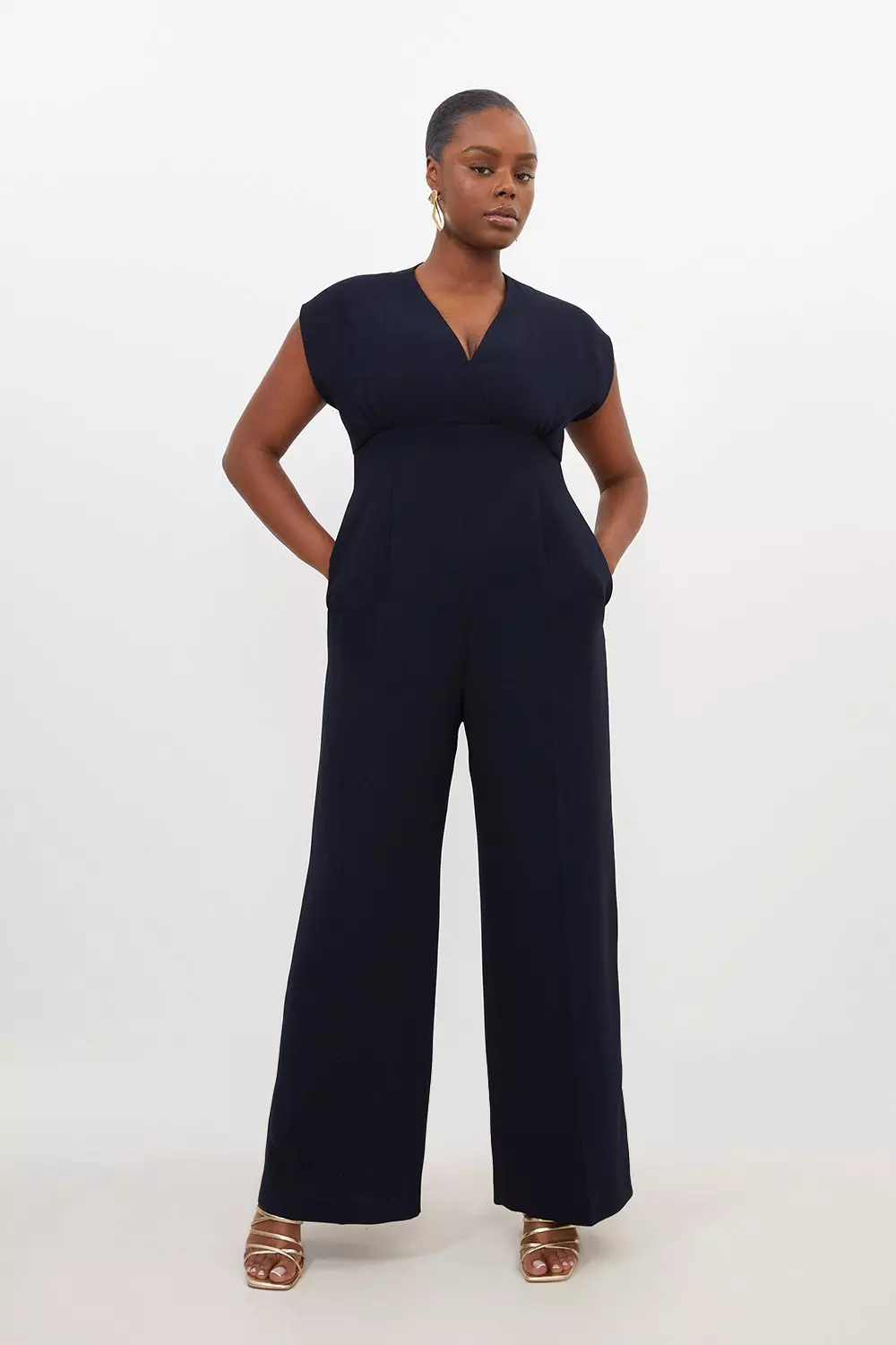 Fluid Tailored Wide Leg Jumpsuit