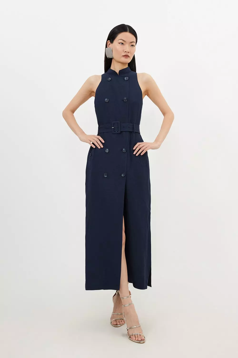 Karen millen hotsell tailored belted dress