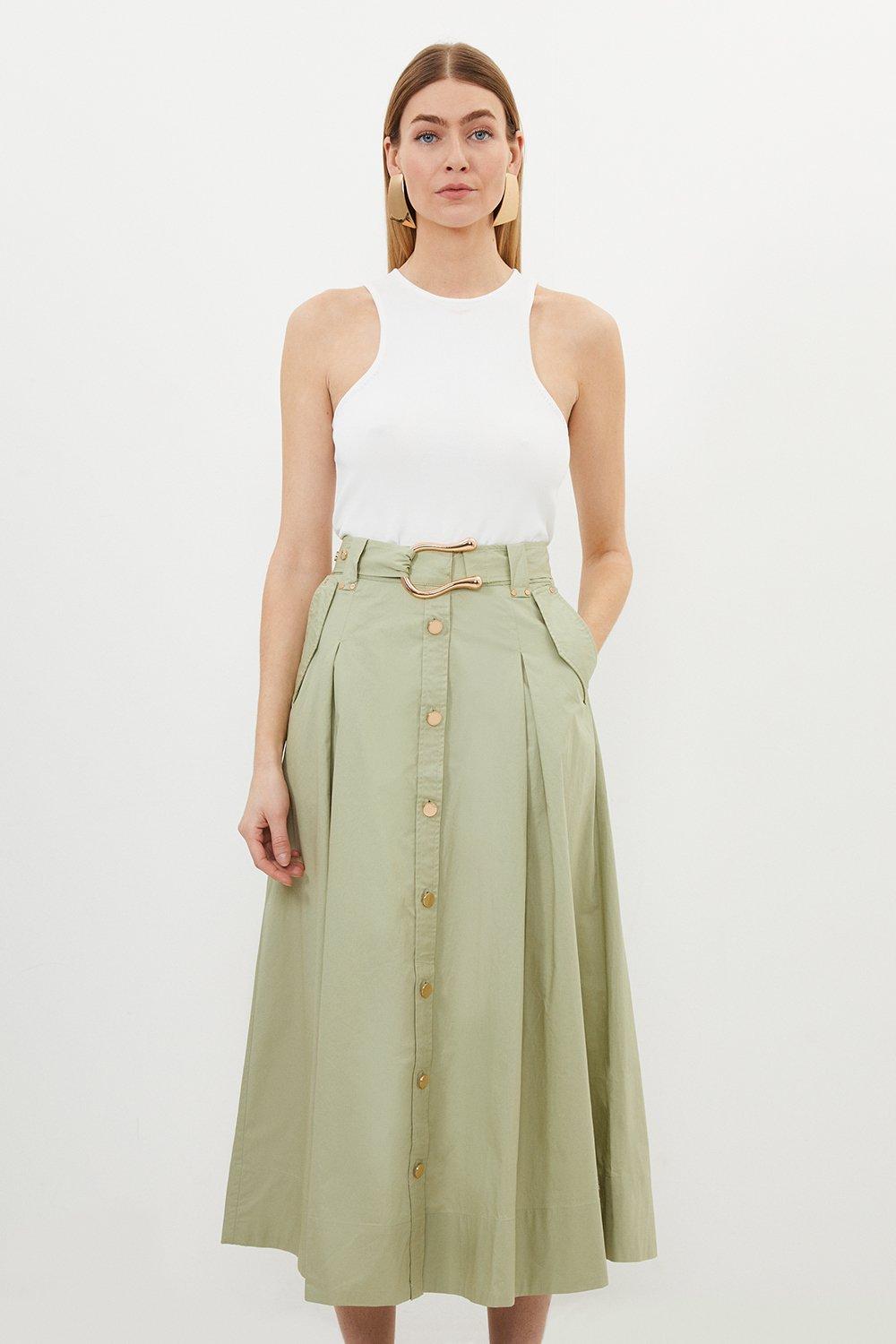 Midi skirt with pockets cheap 8x10