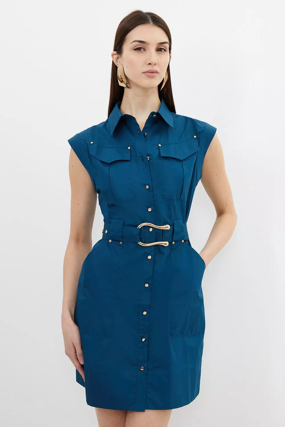 Karen millen cotton outlet mini dress