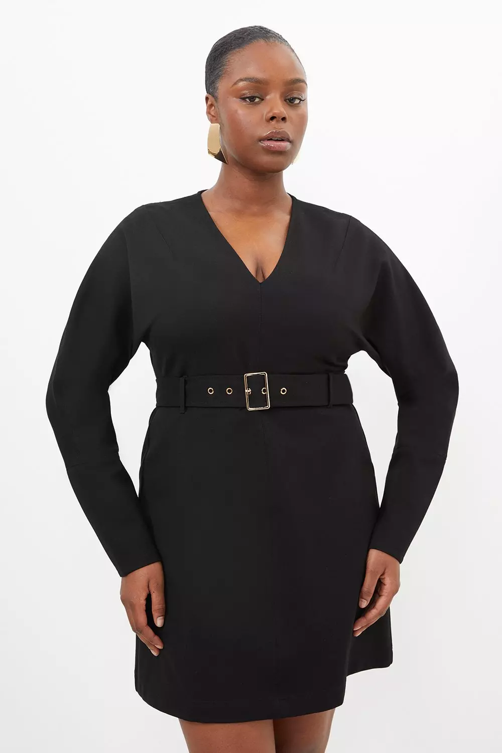 Karen millen belted wrap cheap dress