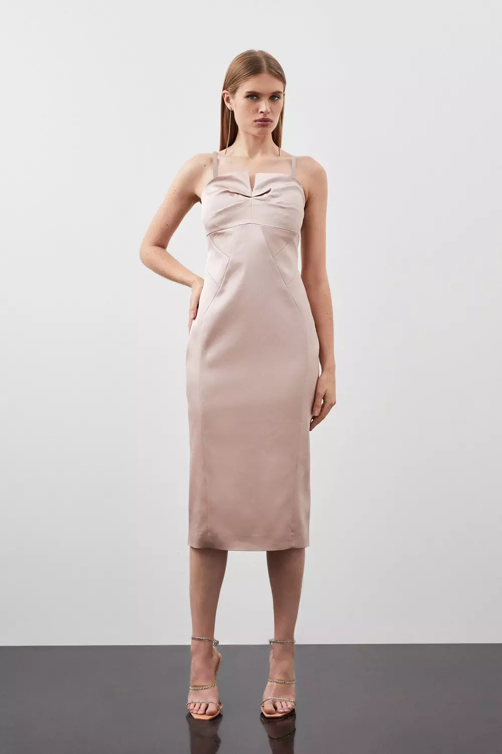 Karen millen satin store dress