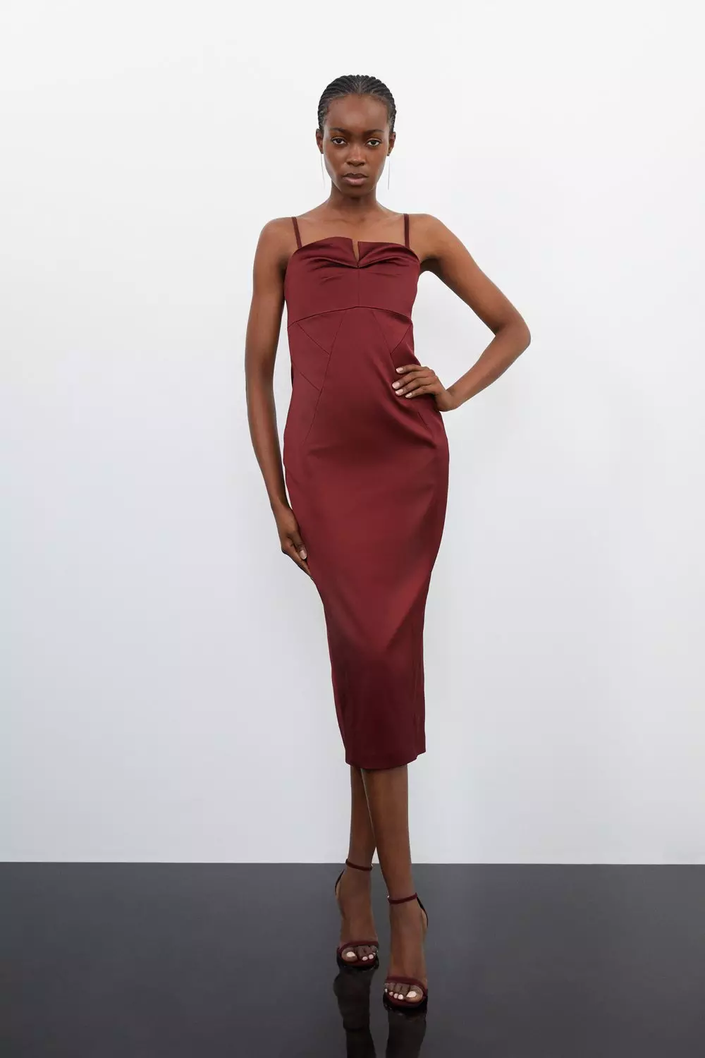 Satin bodycon shop dress karen millen