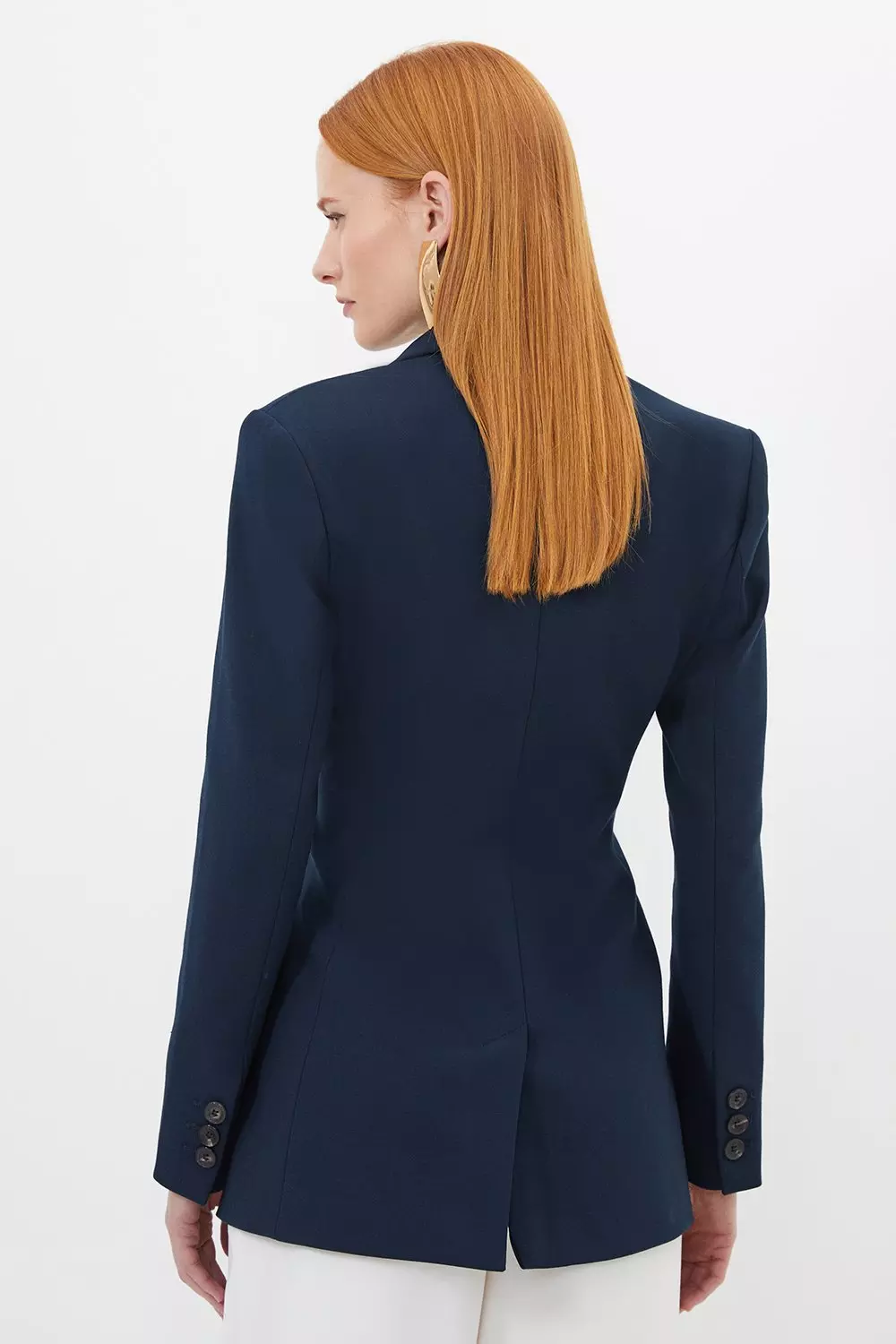 Karen millen navy shop blazer