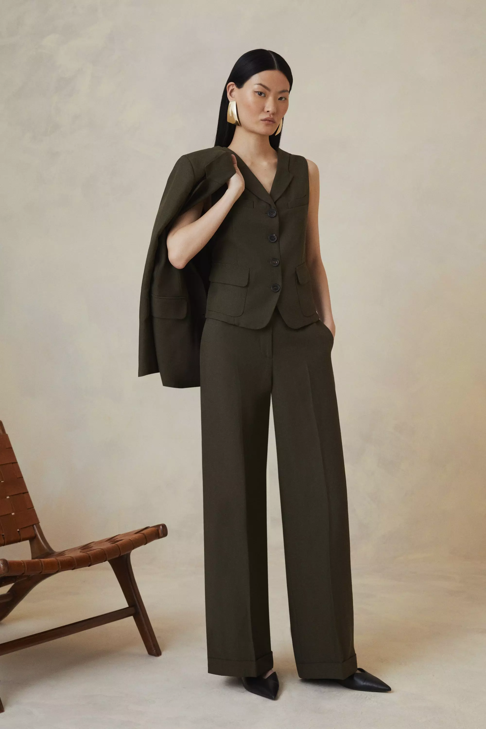 Linen and Tencel trousers