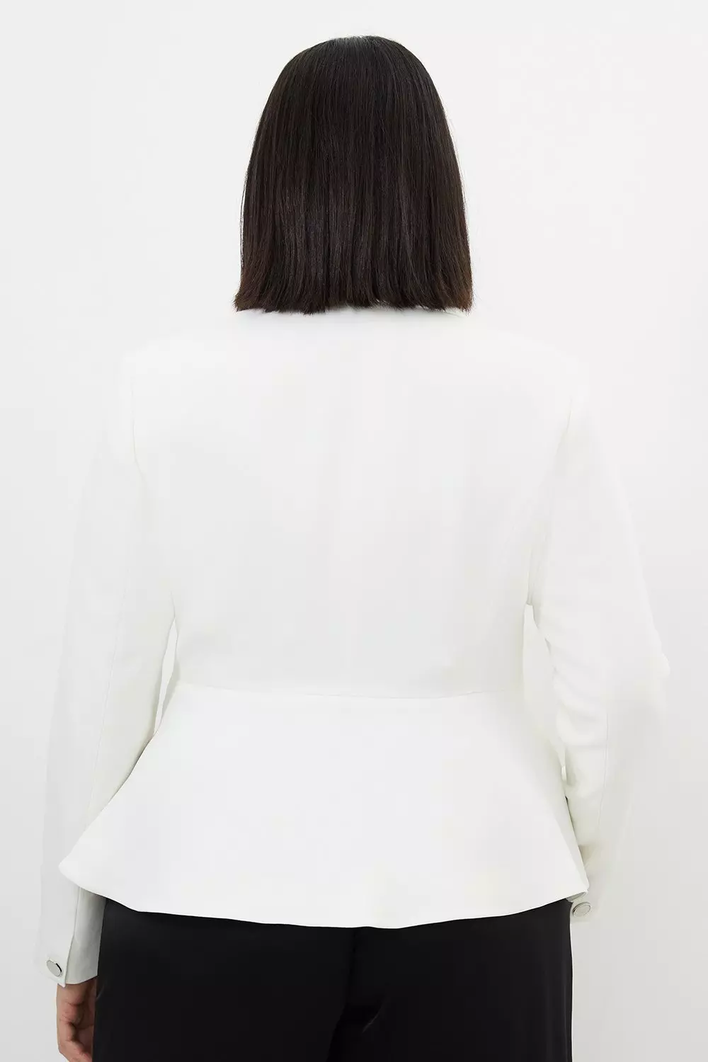 White on sale peplum jacket