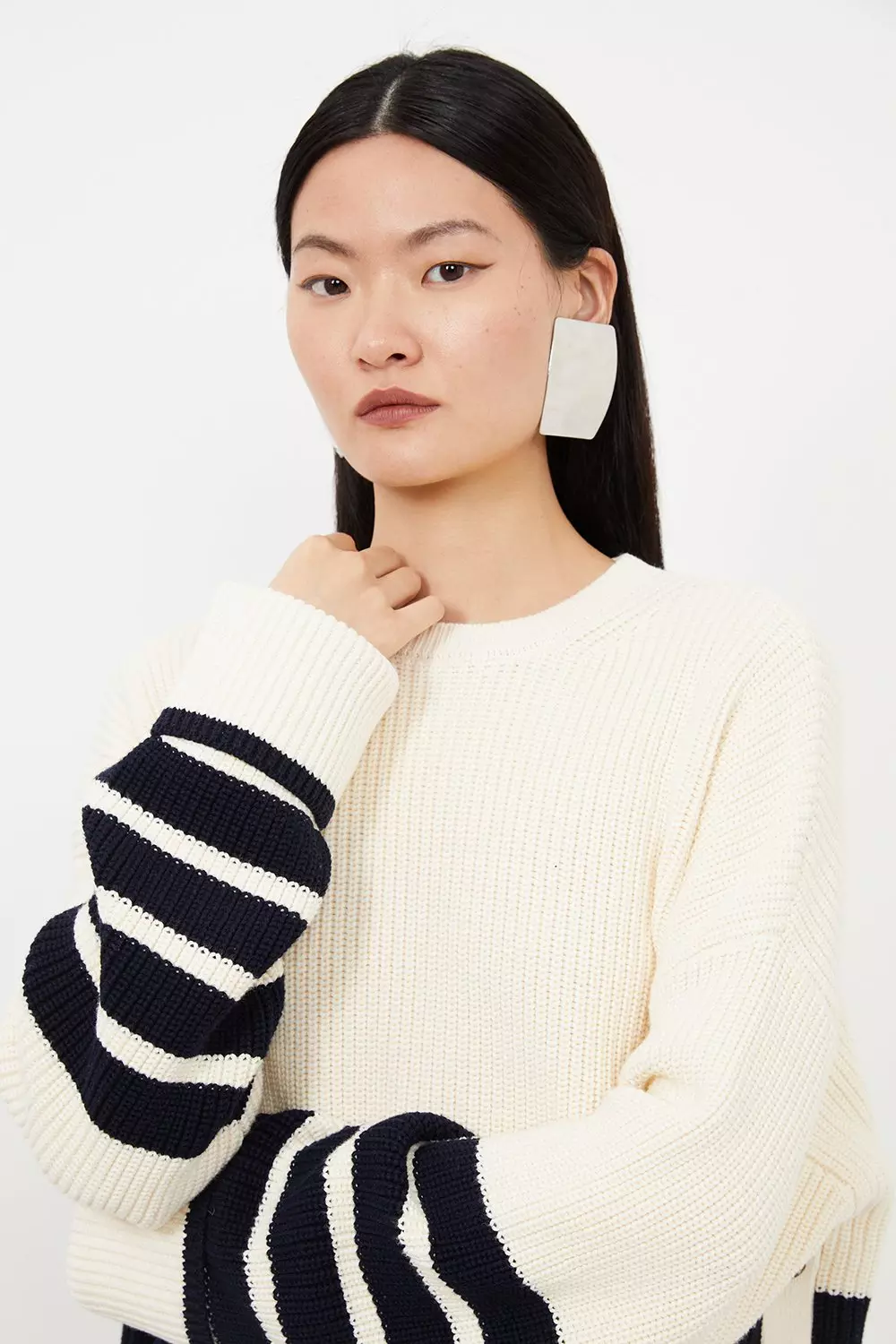 Relaxed Rib Knit Jumper