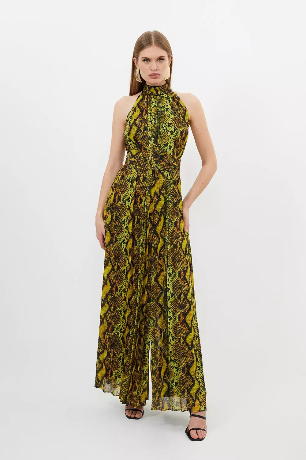 Jumpsuit cheap snake print