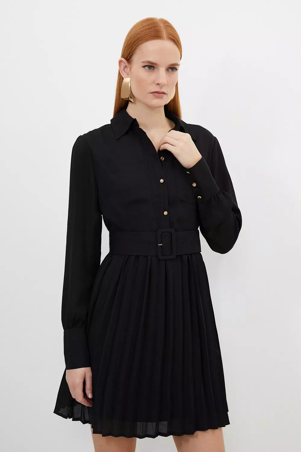 Karen millen 2024 black shirt