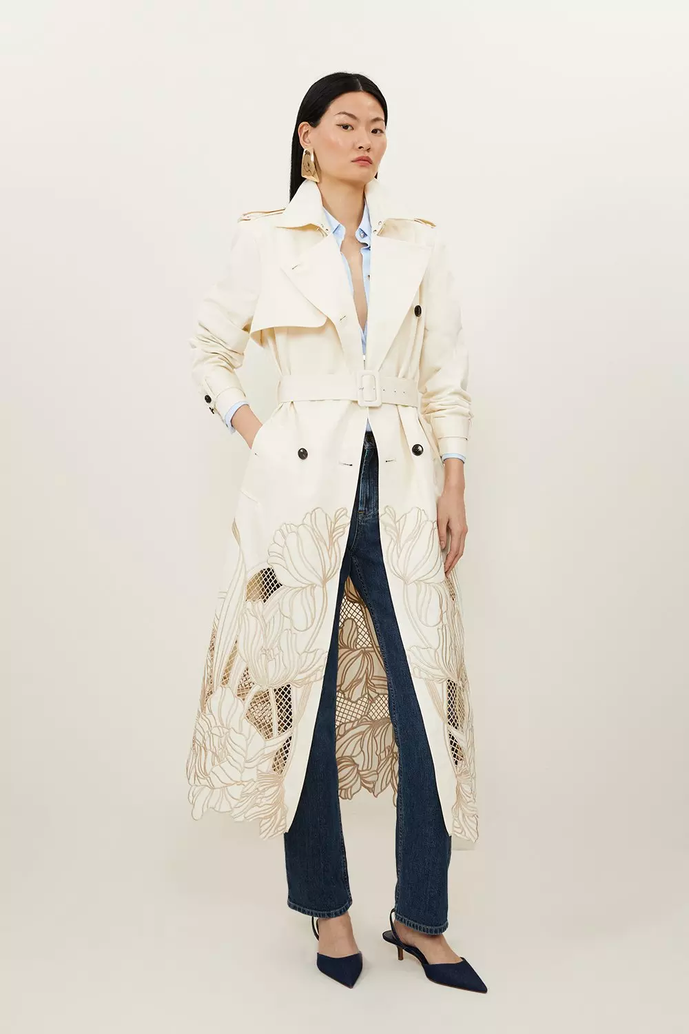 Karen millen hotsell white coat