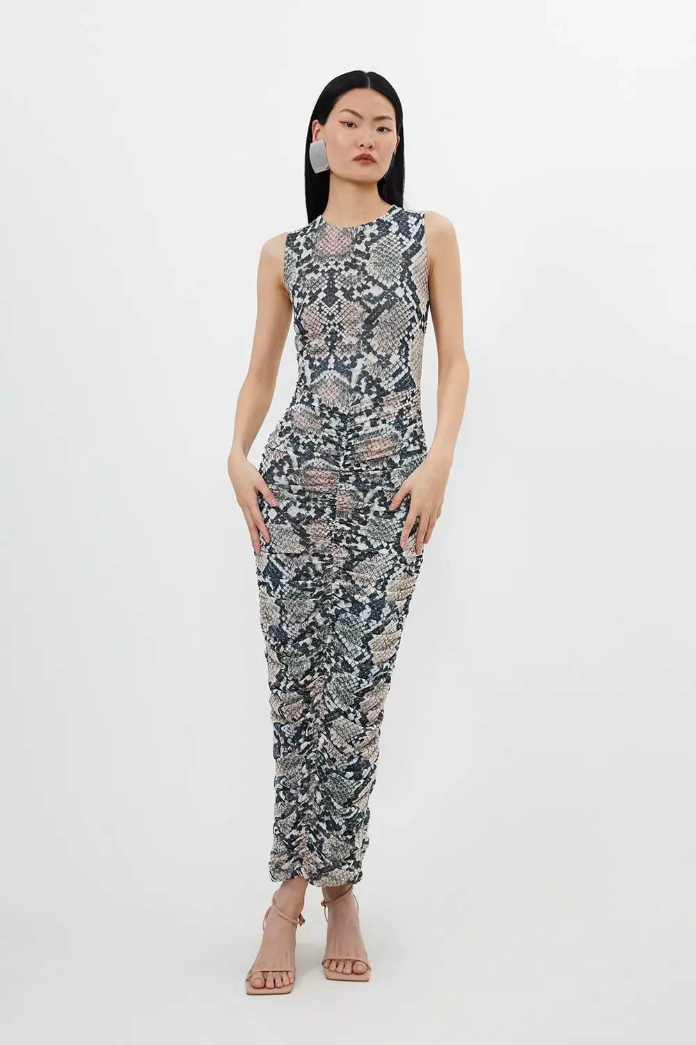 Karen millen snake print hot sale jumpsuit