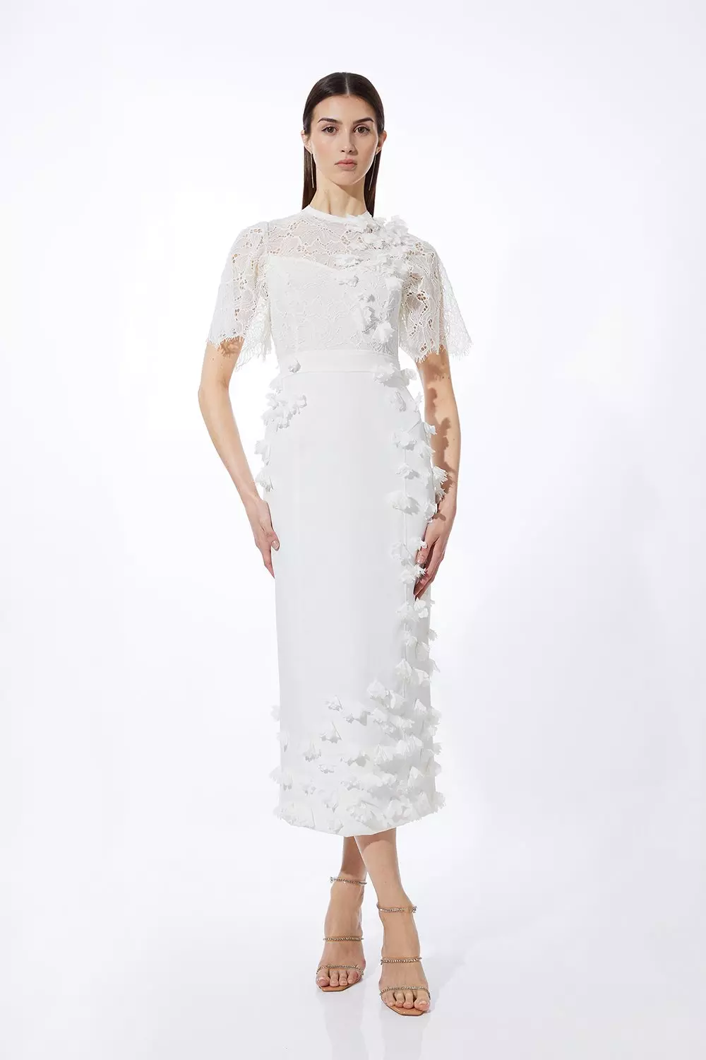 Karen millen hotsell white lace dress