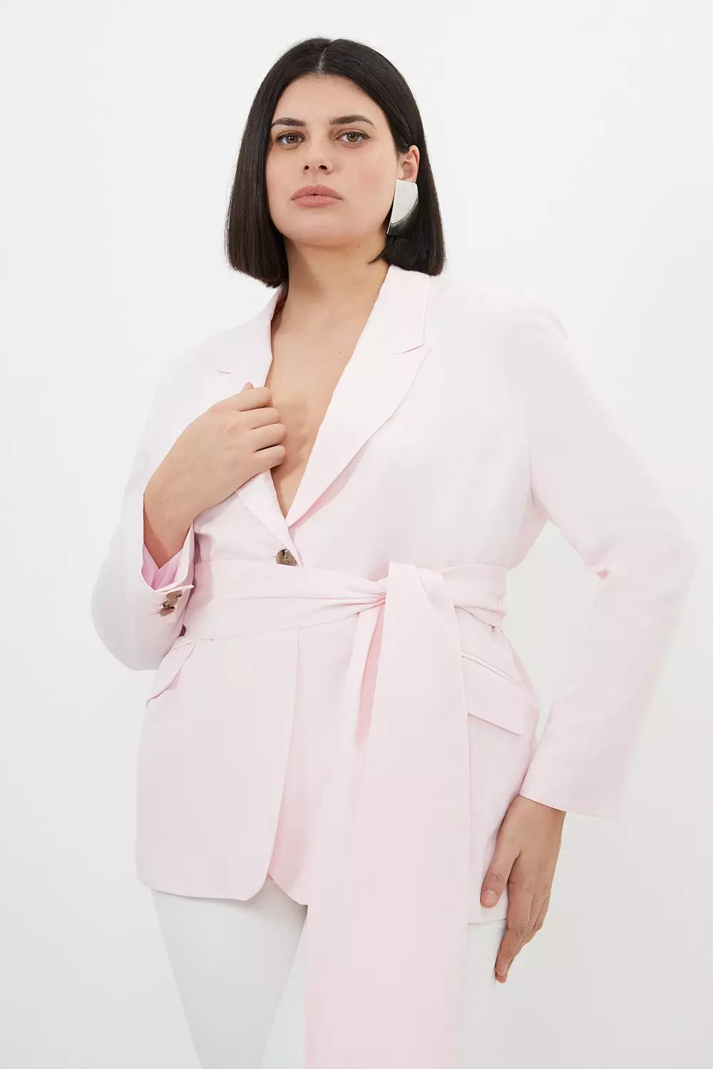 Lightweight plus size shop blazer