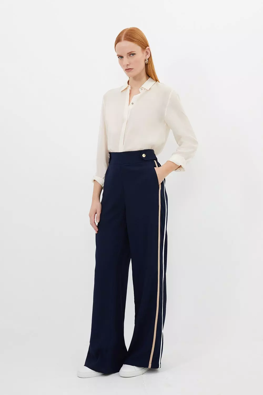 Crepe Trousers, Women's Trousers