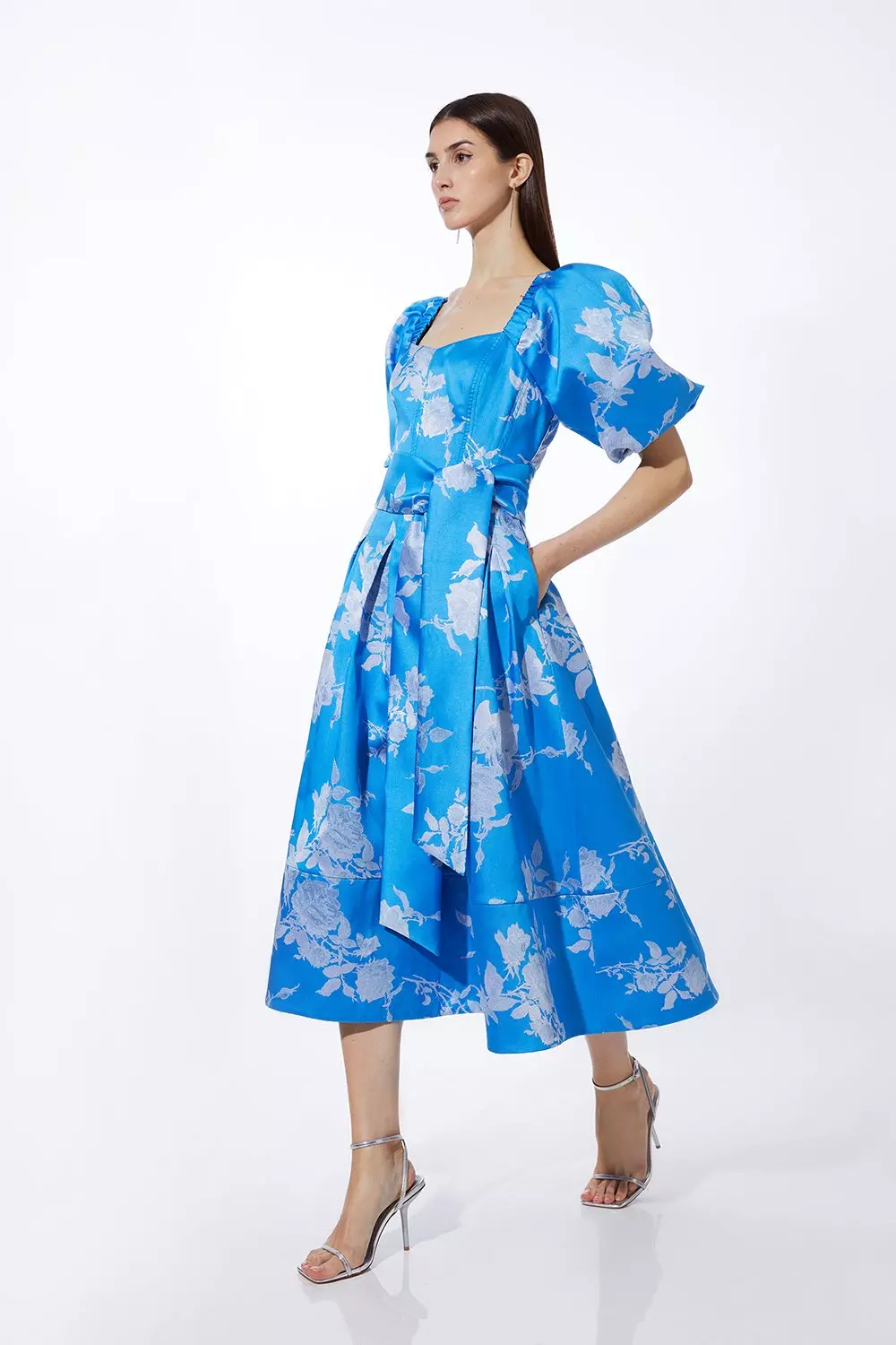 Jacquard Dress Alyzee Blue