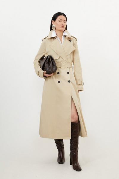 Womens Camel Trench Coats Karen Millen Uk 7576