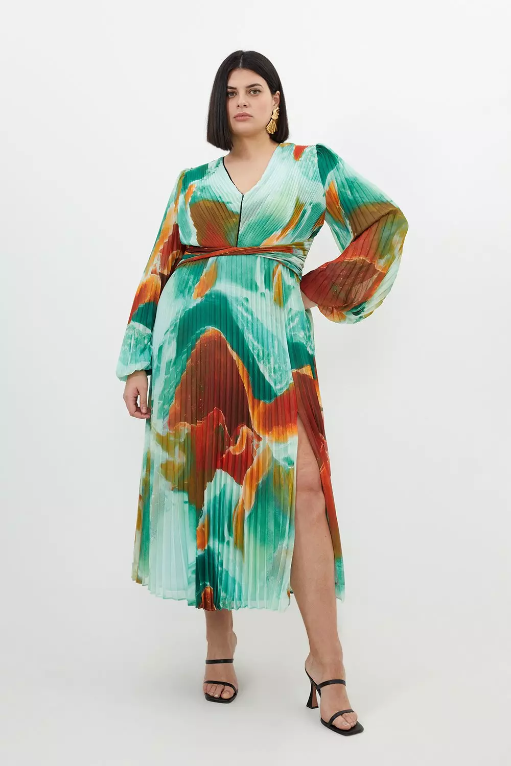 Karen millen abstract print clearance dress