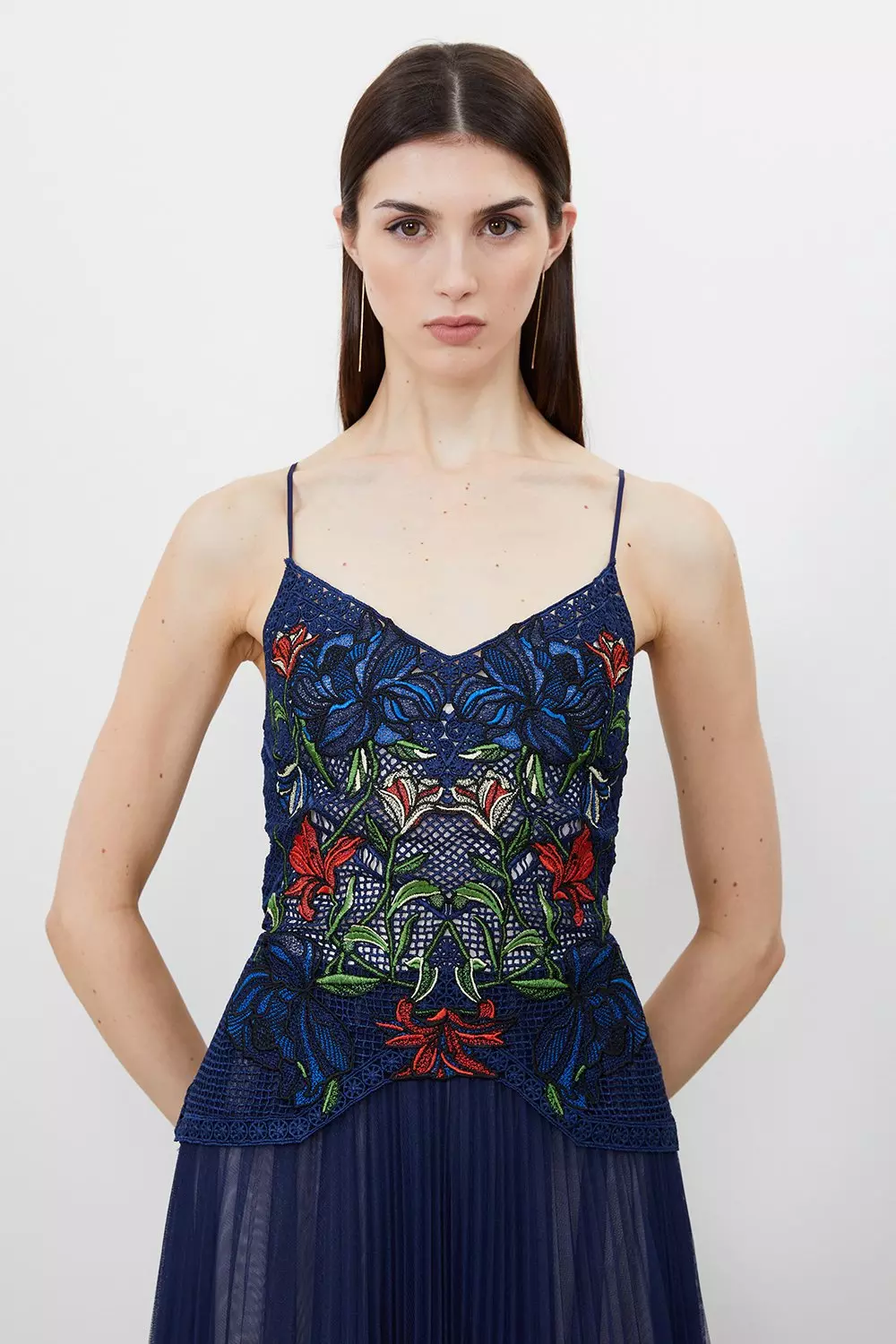 Karen millen hotsell blue lace dress