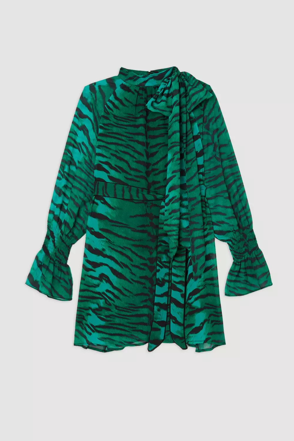 Topshop green clearance tiger dress